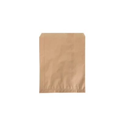 Bagerpose 0.50 kg, 160x230+20 mm rektangulær 40 gr, papir brun - 1000 stk/krt.