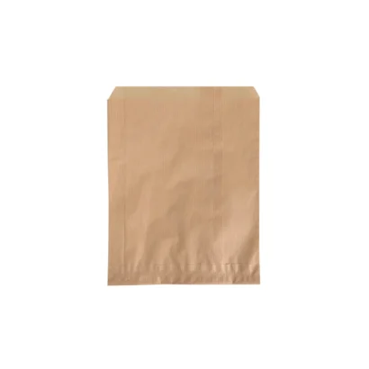 Bagerpose 1.5 kg, 200x260+20 mm rektangulær 40 gr, papir brun - 1000 stk/krt.