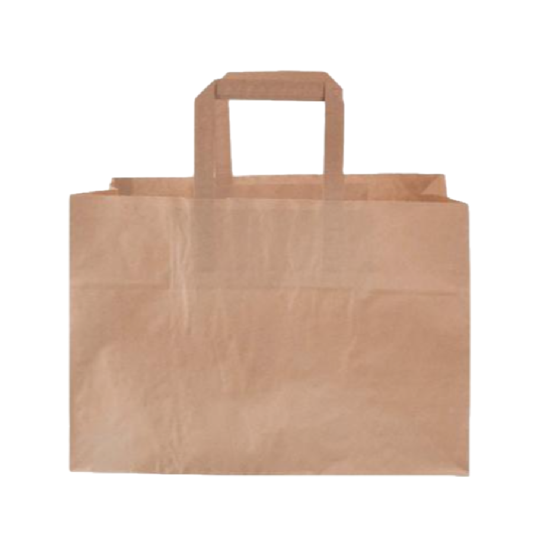 Engros takeaway papirsposer med tryk - bedst til store antal og små priser