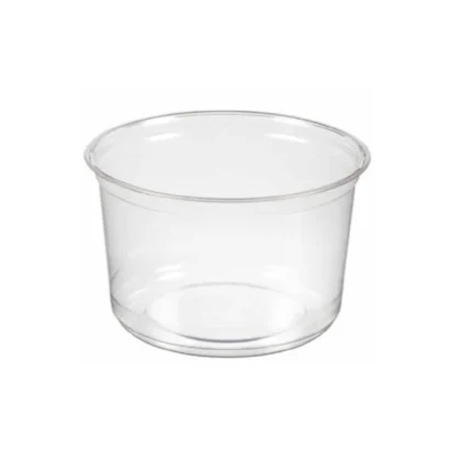 Bæger Deli 400 ml 16 oz Ø117x69 mm Rund RPET Klar 10 ps x 50 stk/krt
