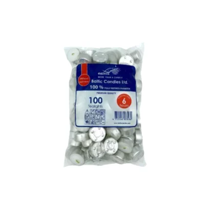 Fyrfadslys Brændetid 6 timer Hvid 100 stk