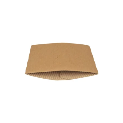 Kop sleeve, Gastro, 11.5x5cm, brun, kraft/pap, passer til 8-11 oz bægere 10x100 stk/krt.