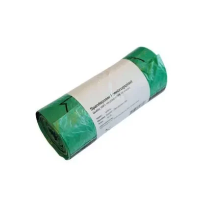Spandepose  50ltr 600x850mm 15my 100% genbrug Grøn